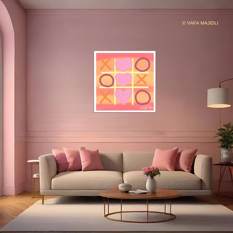 Original Abstract Expressionism Love Digital by Vafa Majidli