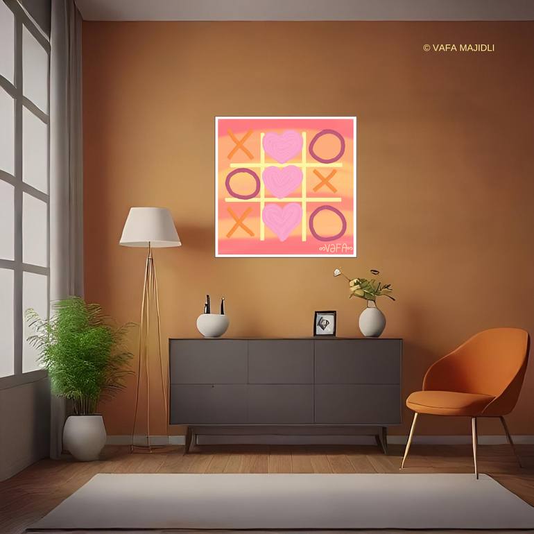 Original Abstract Expressionism Love Digital by Vafa Majidli