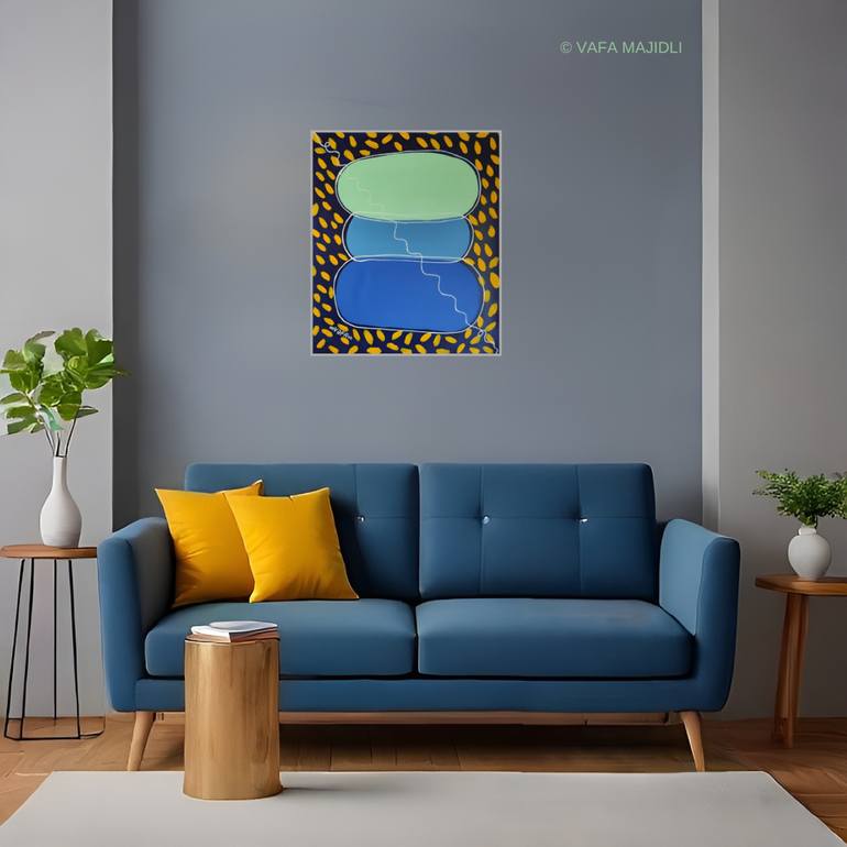 Original Symbolism Abstract Painting by Vafa Majidli