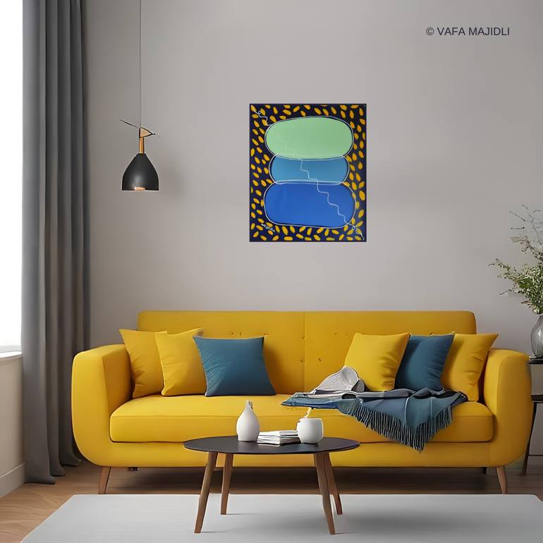 Original Symbolism Abstract Painting by Vafa Majidli