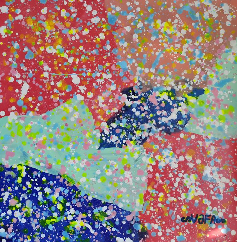 Original Abstract Expressionism Abstract Painting by Vafa Majidli