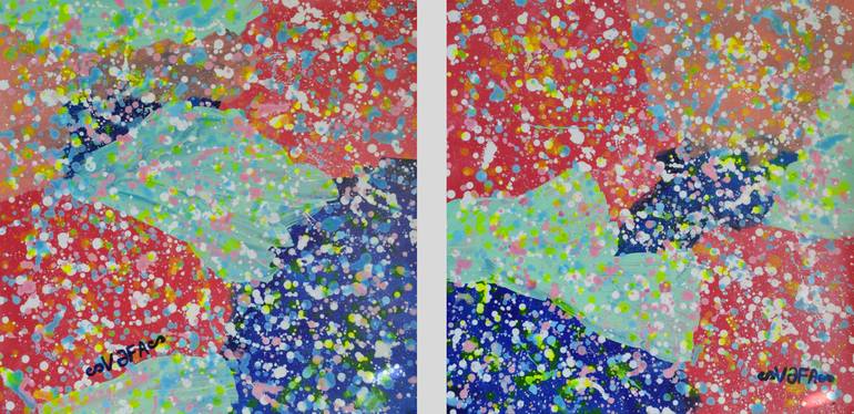 Original Abstract Expressionism Abstract Painting by Vafa Majidli