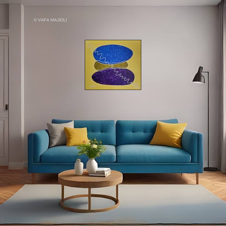 Original Symbolism Patterns Painting by Vafa Majidli