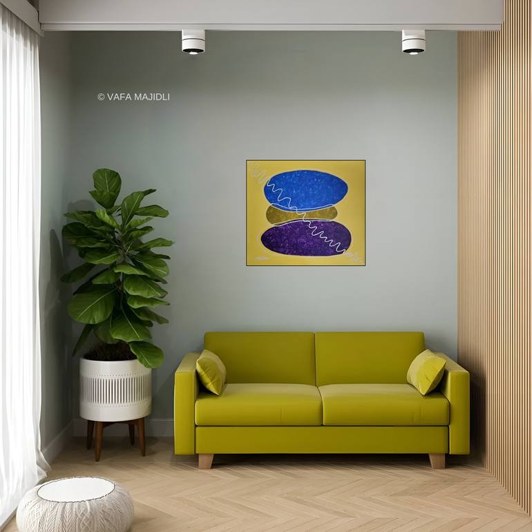 Original Symbolism Patterns Painting by Vafa Majidli