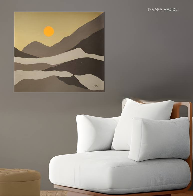 Original Symbolism Landscape Painting by Vafa Majidli
