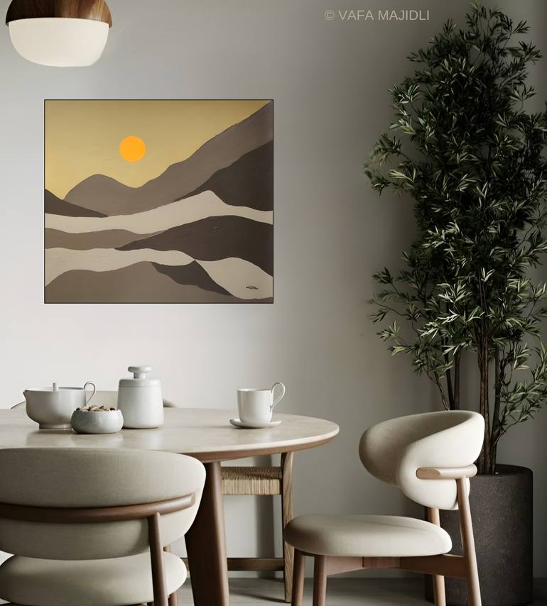 Original Symbolism Landscape Painting by Vafa Majidli