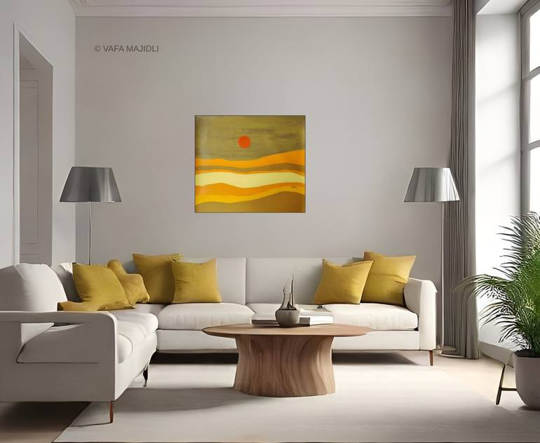 Original Symbolism Landscape Painting by Vafa Majidli