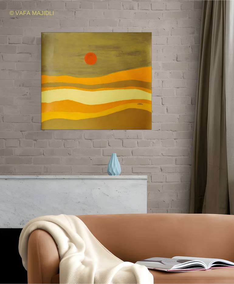 Original Symbolism Landscape Painting by Vafa Majidli