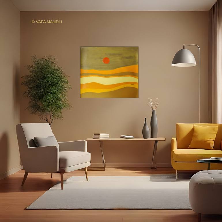 Original Symbolism Landscape Painting by Vafa Majidli