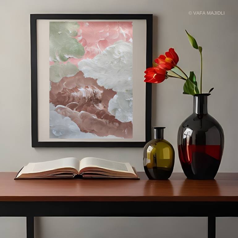 Original Abstract Expressionism Abstract Painting by Vafa Majidli