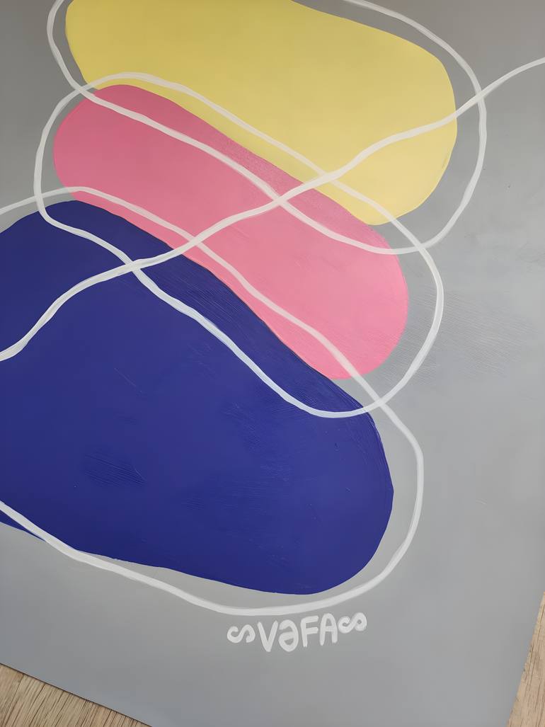 Original Abstract Landscape Painting by Vafa Majidli