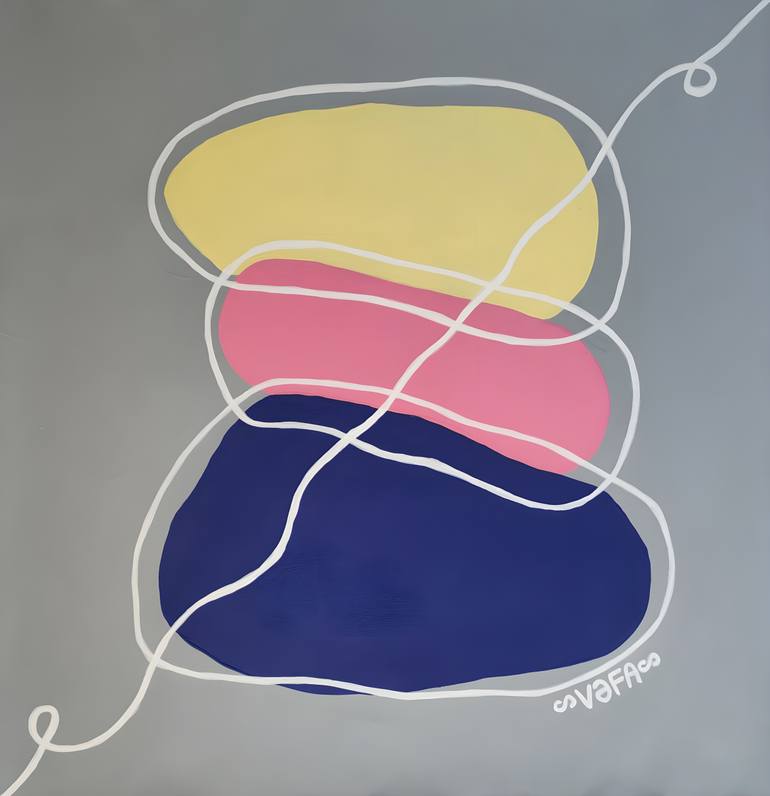 Original Abstract Landscape Painting by Vafa Majidli