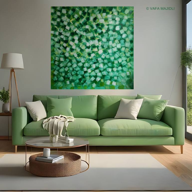 Original Abstract Expressionism Abstract Painting by Vafa Majidli