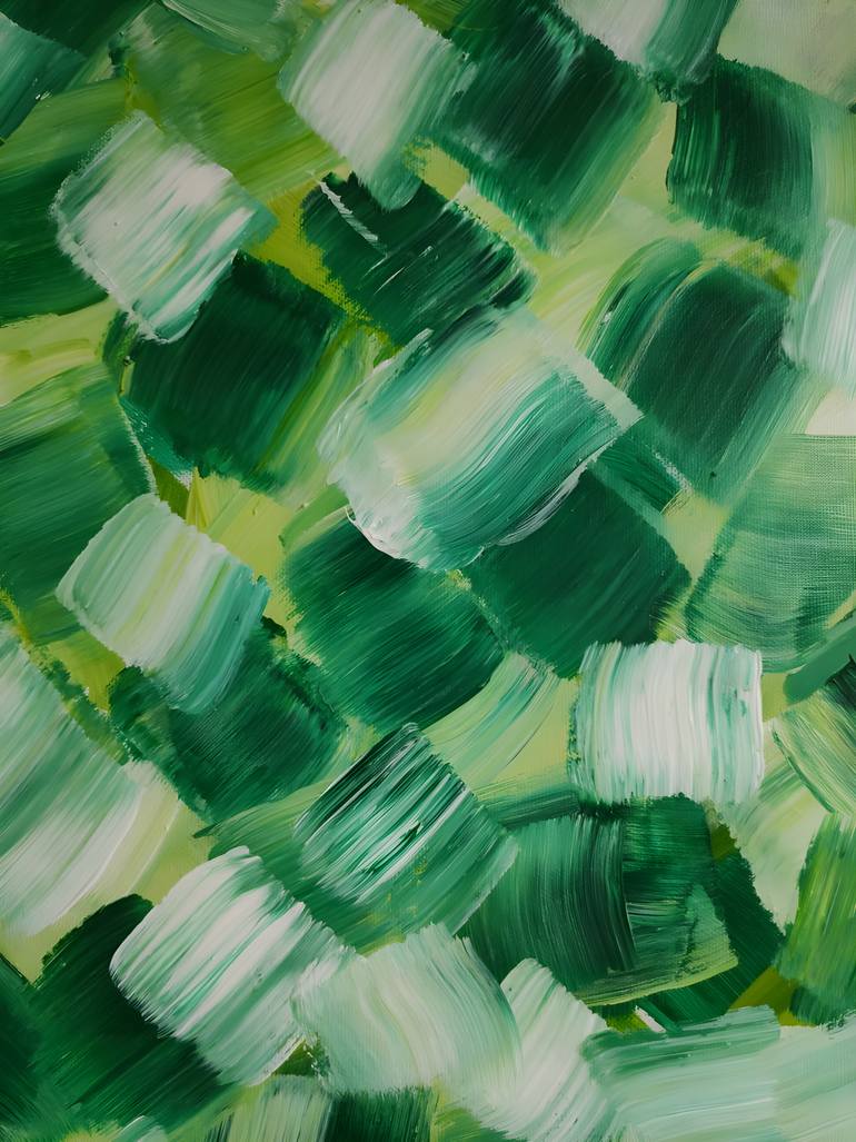 Original Abstract Expressionism Abstract Painting by Vafa Majidli