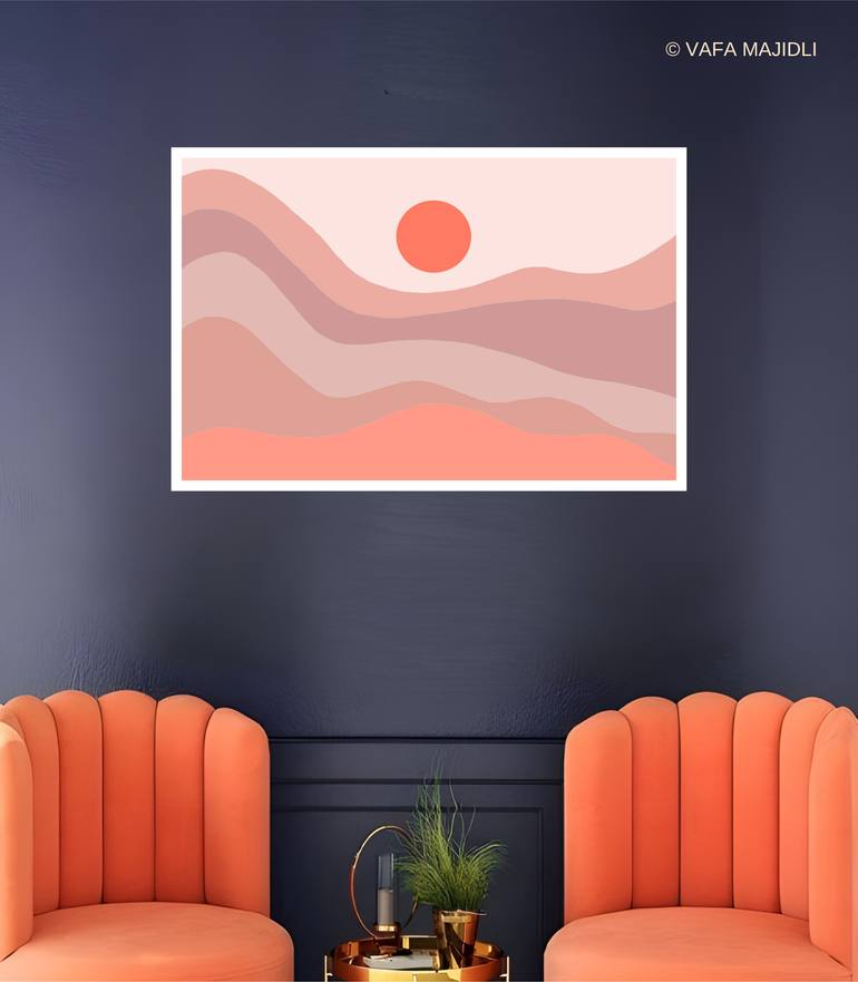 Original Digital Art Landscape Digital by Vafa Majidli
