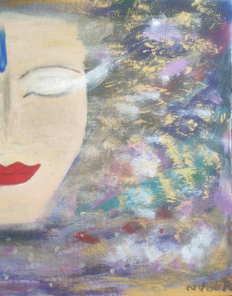 Original Abstract Women Painting by Vafa Majidli