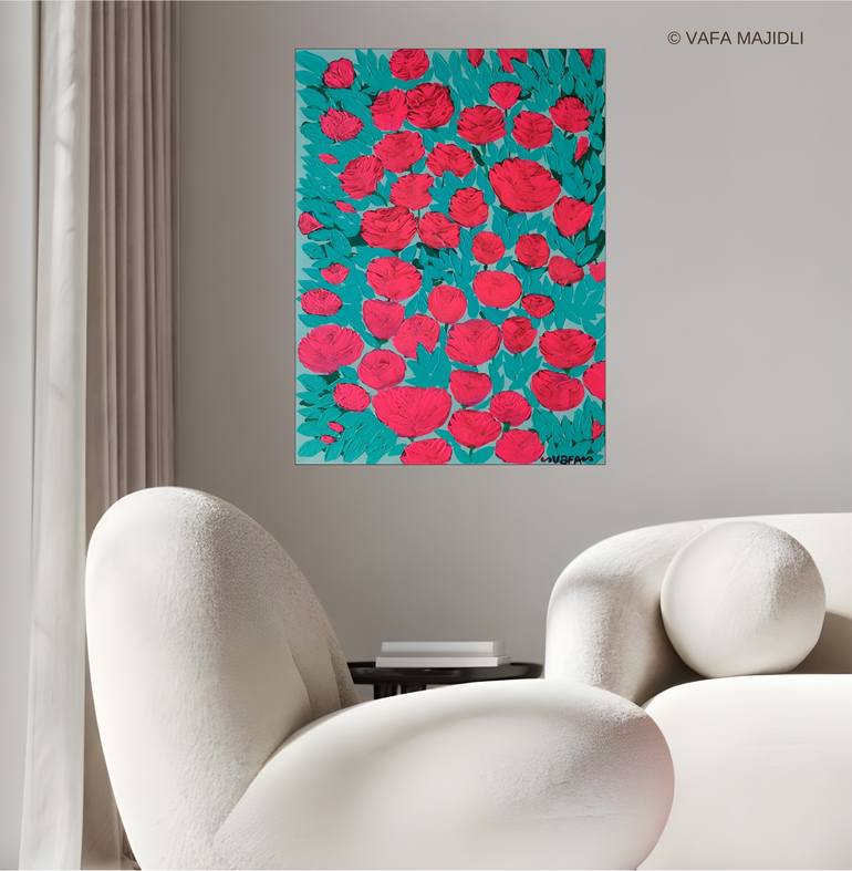 Original Symbolism Home Painting by Vafa Majidli