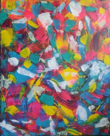 Original Abstract Expressionism Abstract Paintings by Vafa Majidli