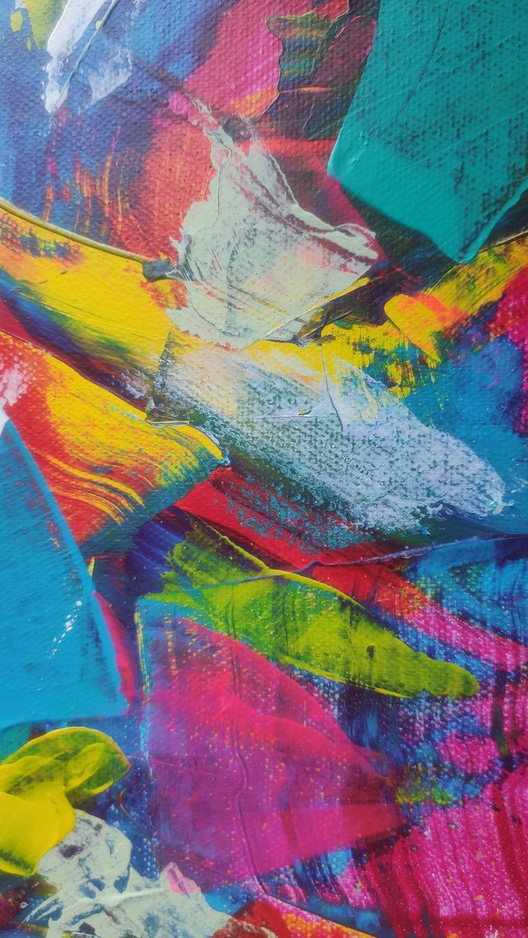 Original Abstract Expressionism Abstract Painting by Vafa Majidli