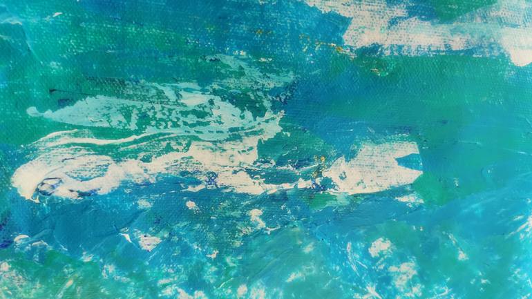 Original Abstract Expressionism Seascape Painting by Vafa Majidli