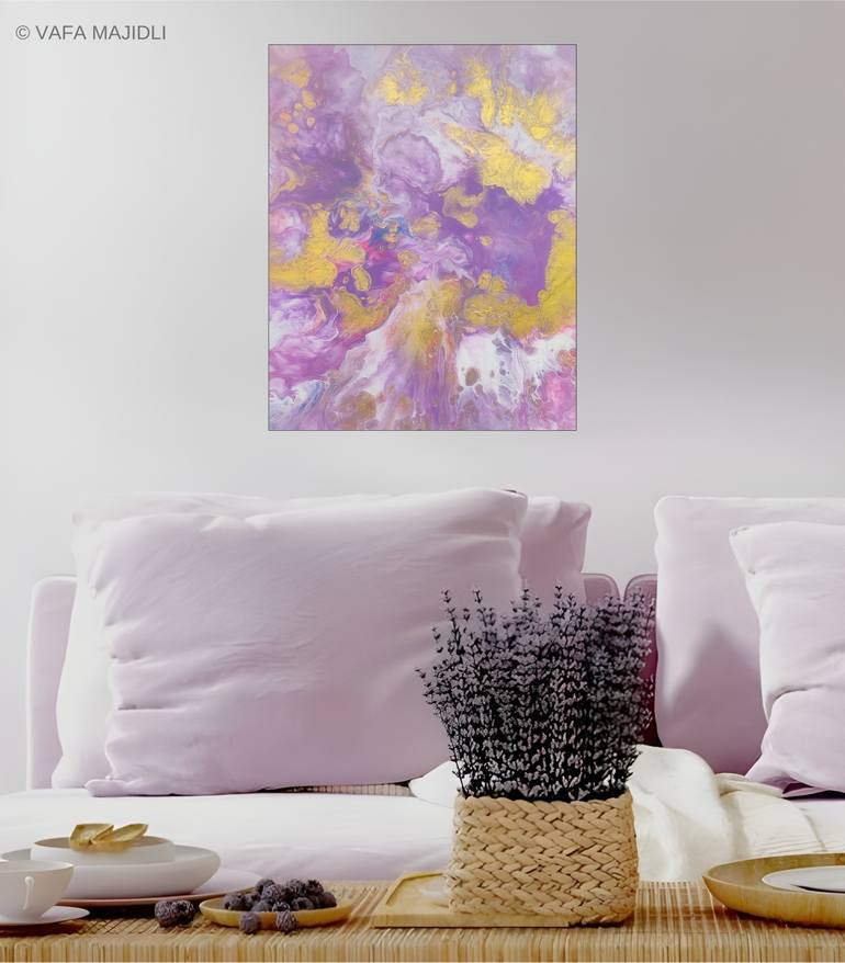Original Abstract Expressionism Abstract Painting by Vafa Majidli