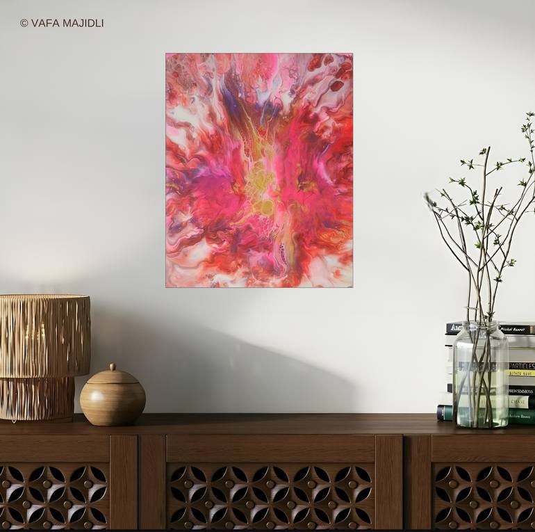 Original Surrealism Abstract Painting by Vafa Majidli