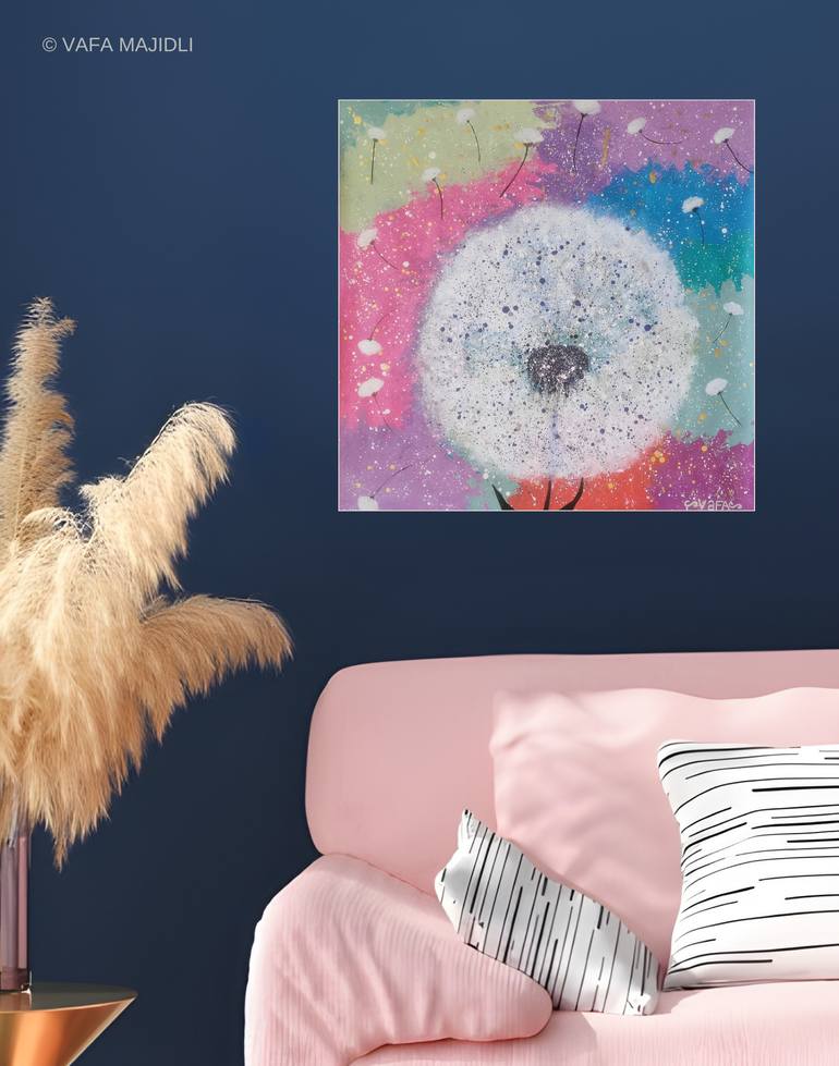Original Pop Art Abstract Painting by Vafa Majidli
