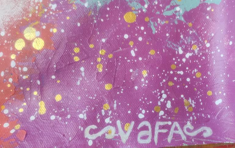 Original Pop Art Abstract Painting by Vafa Majidli