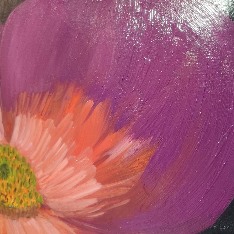 Original Floral Painting by Vafa Majidli