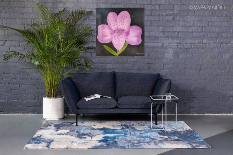 Original Modern Floral Painting by Vafa Majidli