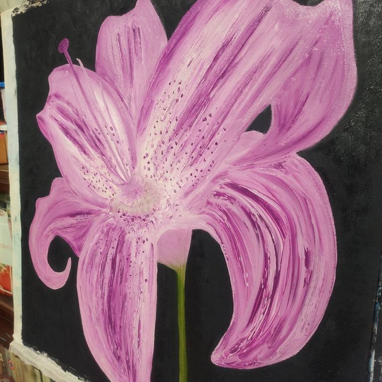 Original Floral Painting by Vafa Majidli