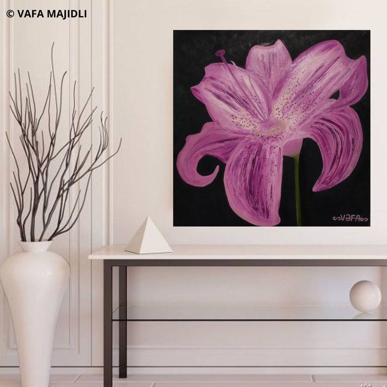 Original Floral Painting by Vafa Majidli