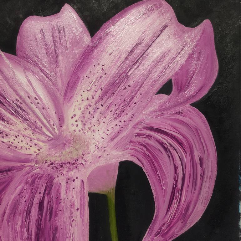 Original Minimalism Floral Painting by Vafa Majidli