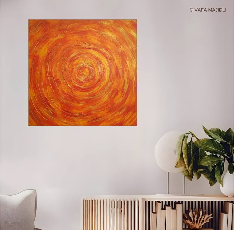 Original Conceptual Abstract Painting by Vafa Majidli