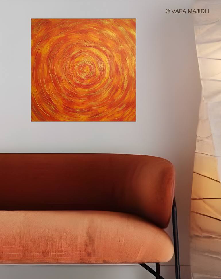 Original Conceptual Abstract Painting by Vafa Majidli