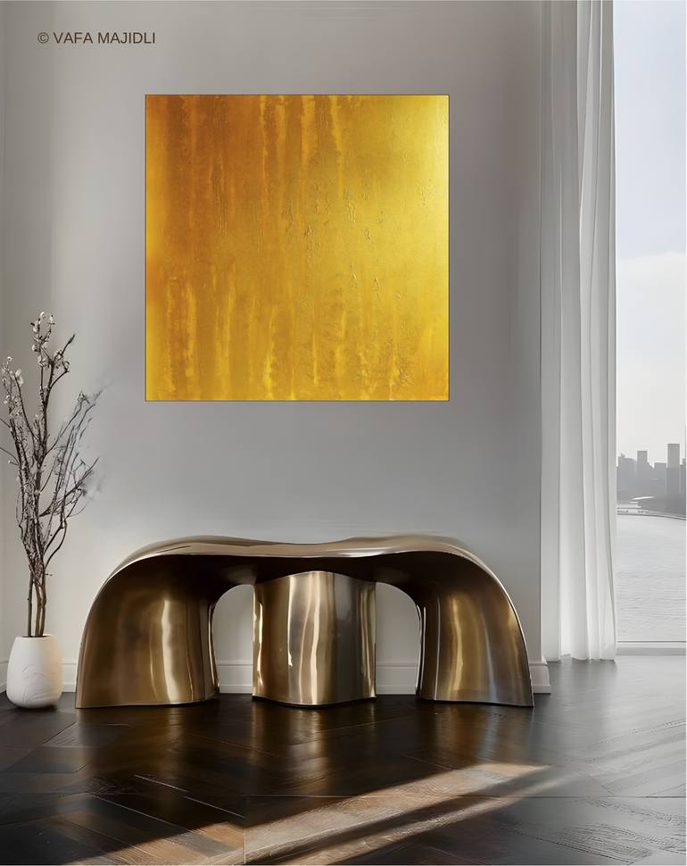 Original Abstract Expressionism Abstract Painting by Vafa Majidli