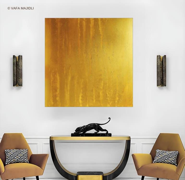 Original Abstract Expressionism Abstract Painting by Vafa Majidli