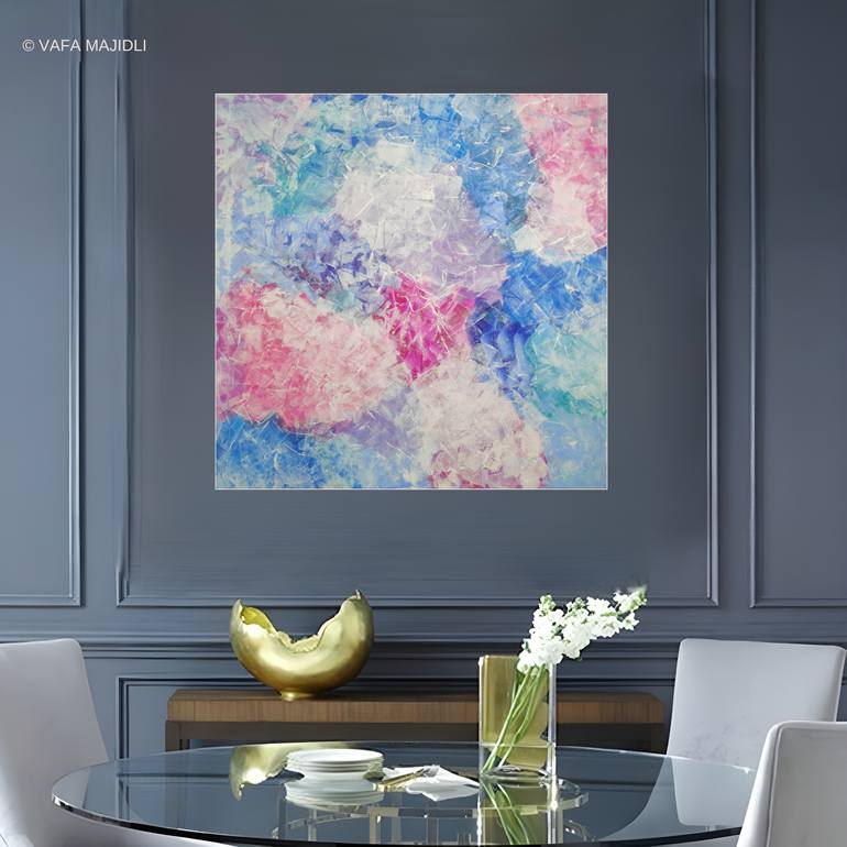Original Abstract Expressionism Abstract Painting by Vafa Majidli