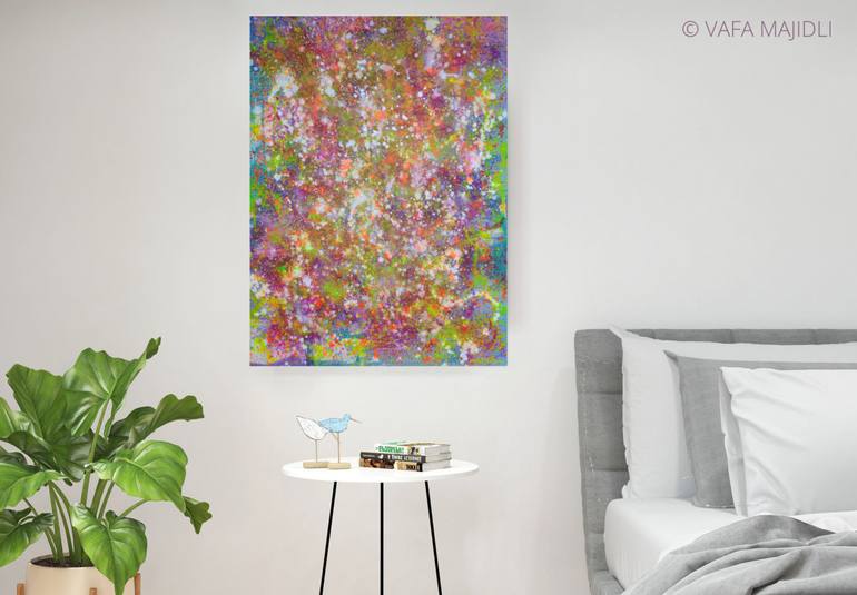 Original Abstract Expressionism Abstract Painting by Vafa Majidli