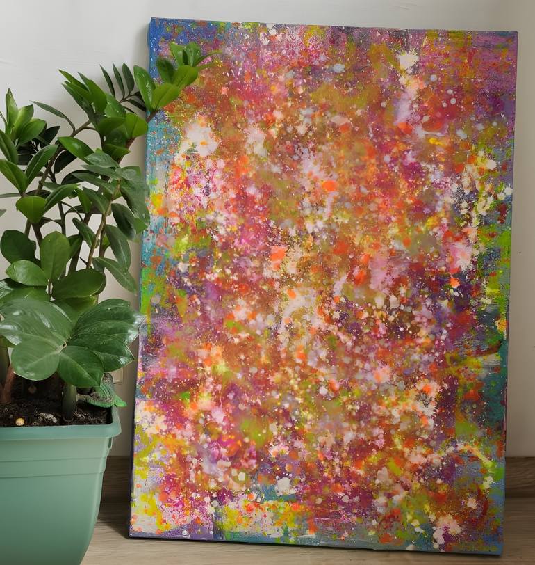 Original Abstract Expressionism Abstract Painting by Vafa Majidli