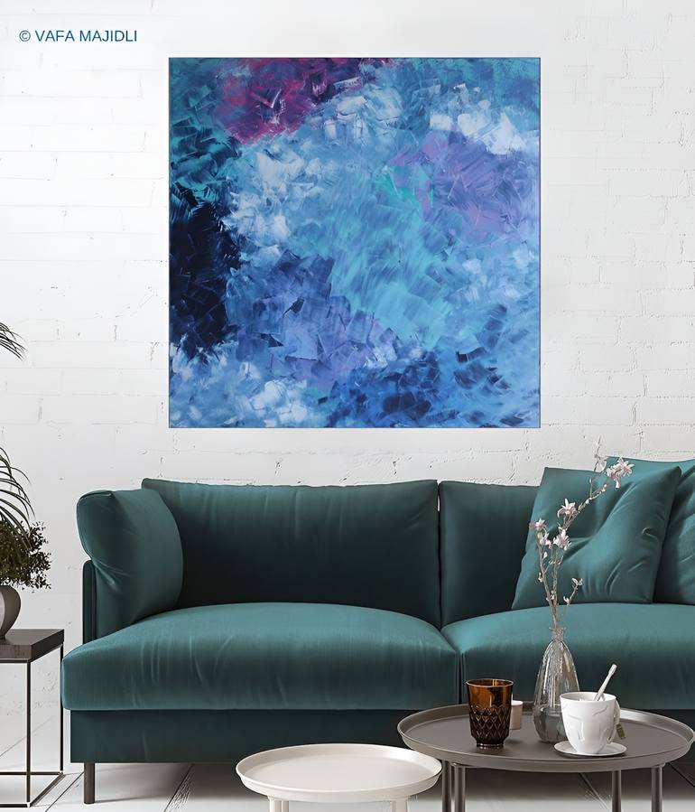 Original Conceptual Abstract Painting by Vafa Majidli