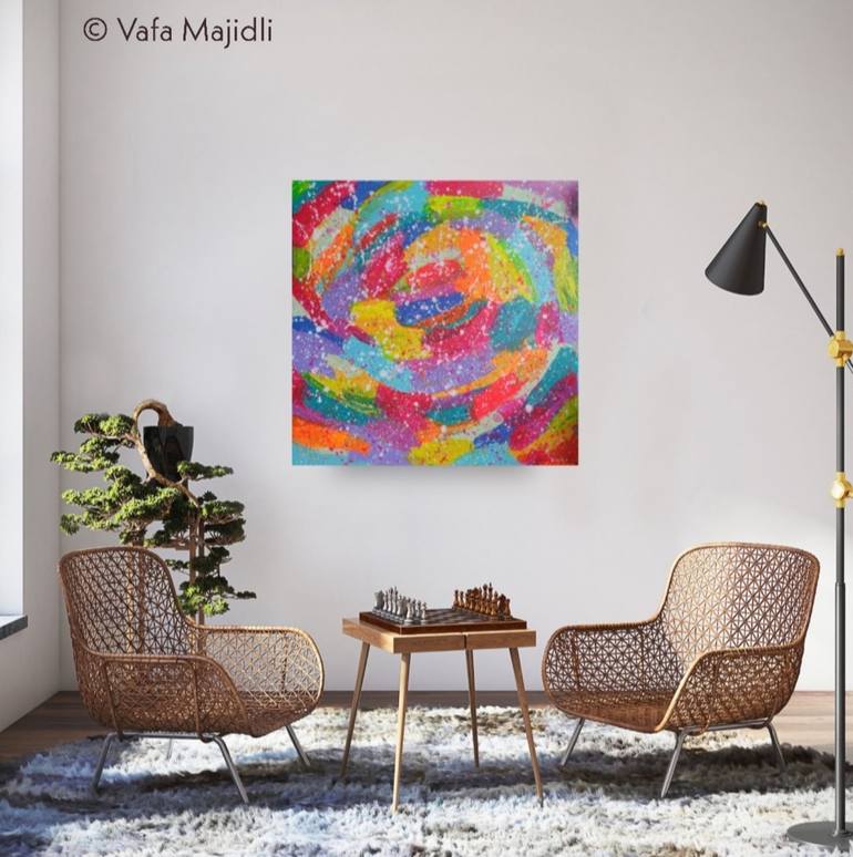 Original Abstract Painting by Vafa Majidli