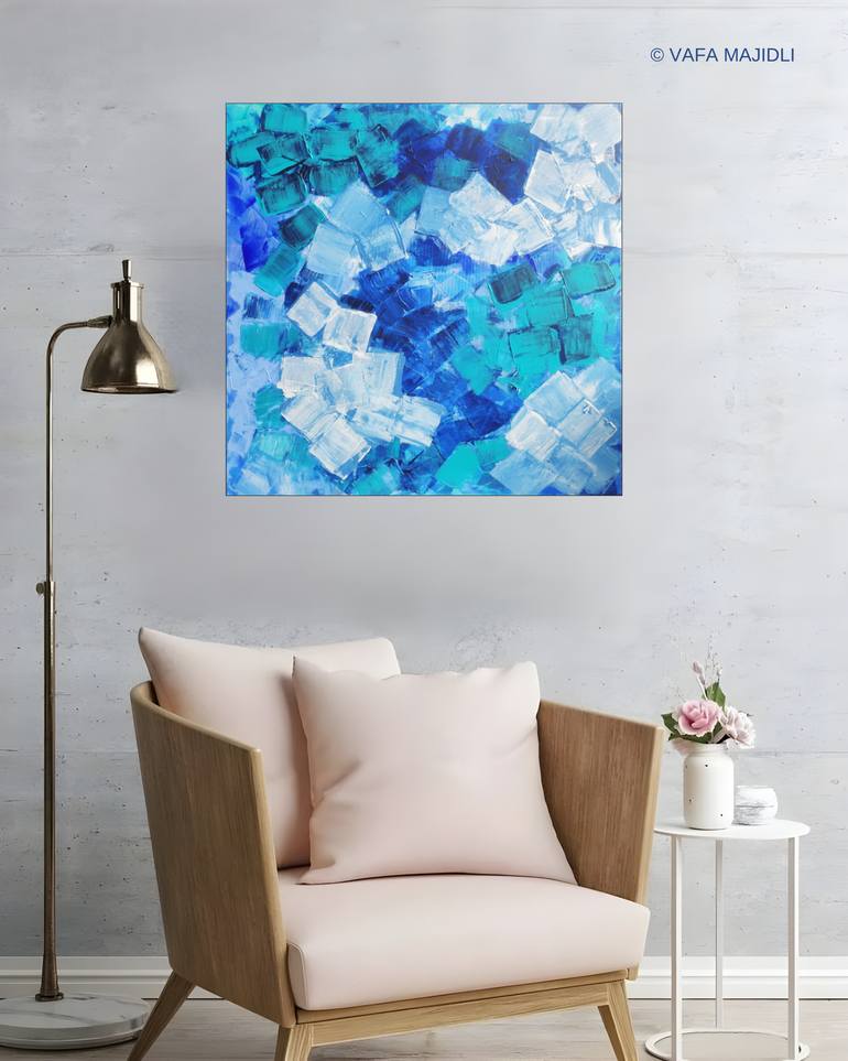 Original Abstract Expressionism Abstract Painting by Vafa Majidli