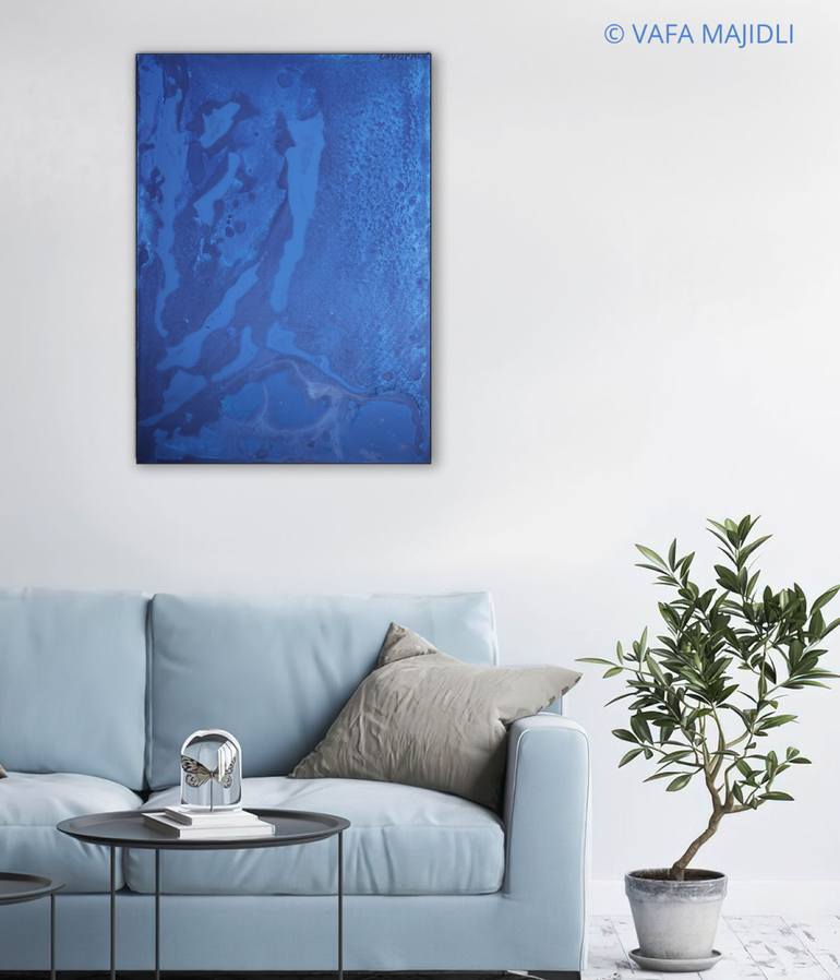 Original Abstract Expressionism Abstract Painting by Vafa Majidli
