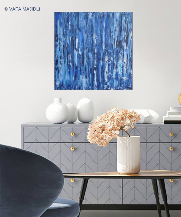 Original Abstract Expressionism Abstract Painting by Vafa Majidli