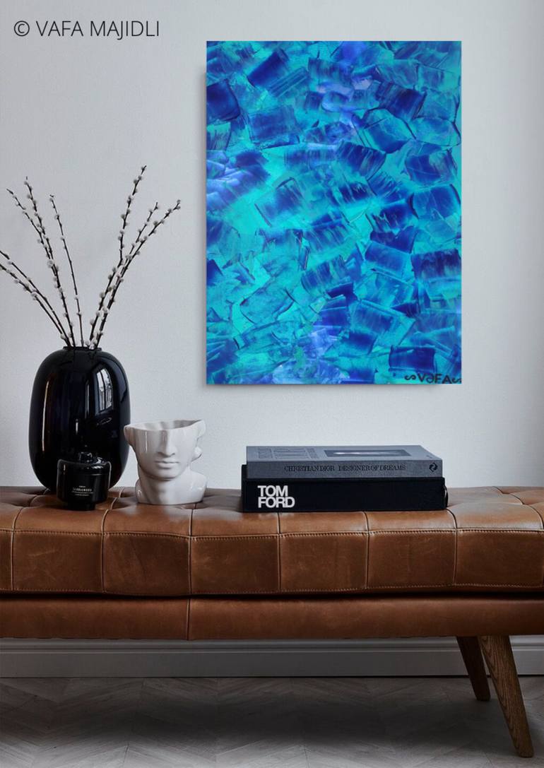 Original Abstract Expressionism Abstract Painting by Vafa Majidli