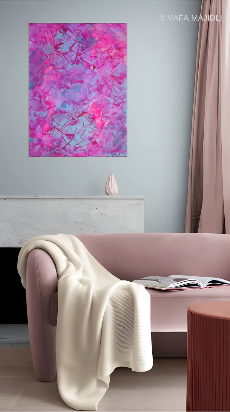 Original Abstract Expressionism Women Painting by Vafa Majidli