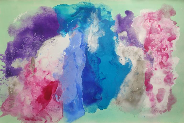 Original Conceptual Abstract Painting by Vafa Majidli