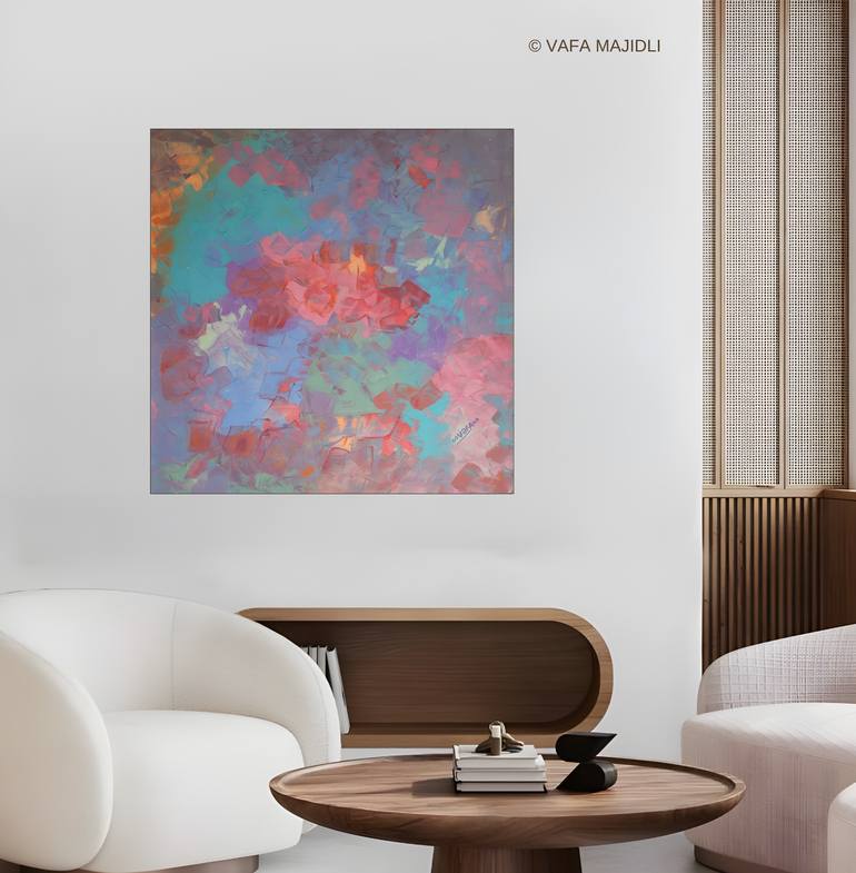 Original Abstract Expressionism Abstract Painting by Vafa Majidli