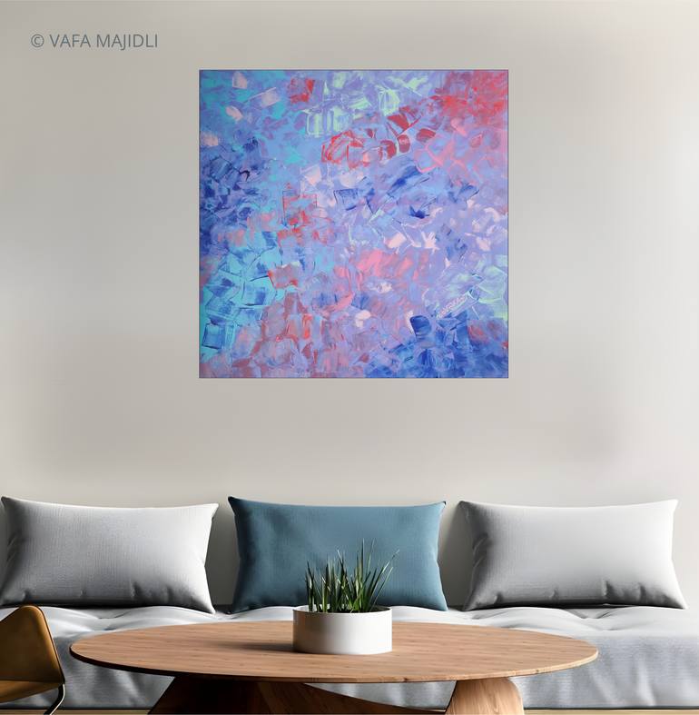 Original Abstract Expressionism Abstract Painting by Vafa Majidli